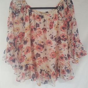 Flowing Floral Top